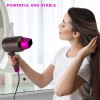 EWTOO Secador De Pelo De Ion Negativo, Compacto Y Portátil