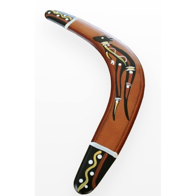 Hand Crafted and Hand Painted Australian Made 29cm Throwing Boomerang