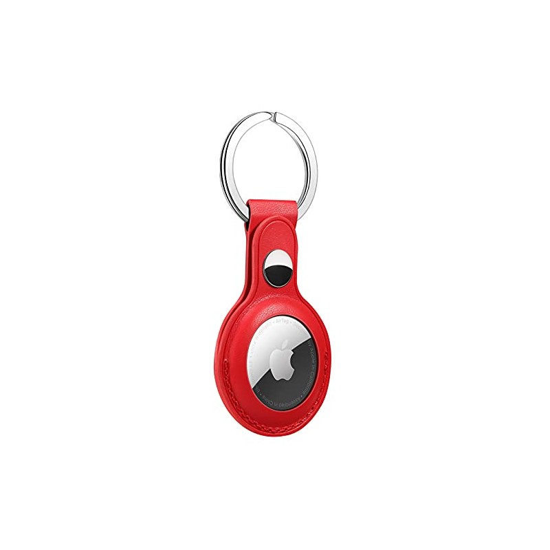 Yiunssy Protective Case for Airtag (2021), Key Ring Anti-Scratch Leather