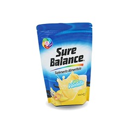 Sure Balance Vainilla - Suplemento Alimenticio en Polvo 400 g. Contiene 27 Vitaminas y Minerales, Prebióticos, Antioxidantes, Proteínas, Colina y Lípi