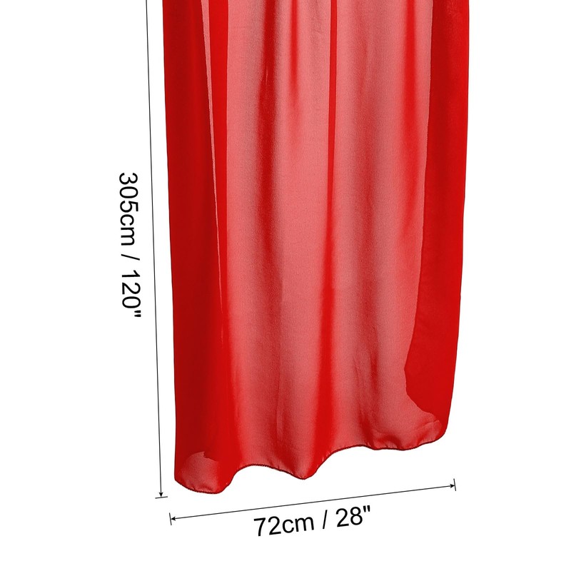 sourcing map 10Ft Chiffon Table Runner, 28 x 120 Inch