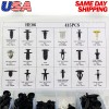 AMK 415pc Plastic Rivets Fender Bumper Push Clips with Tool
