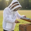 Bee Proof Beekeeping Jacket with Veil 3-Layer Ultra Ventilated Veil