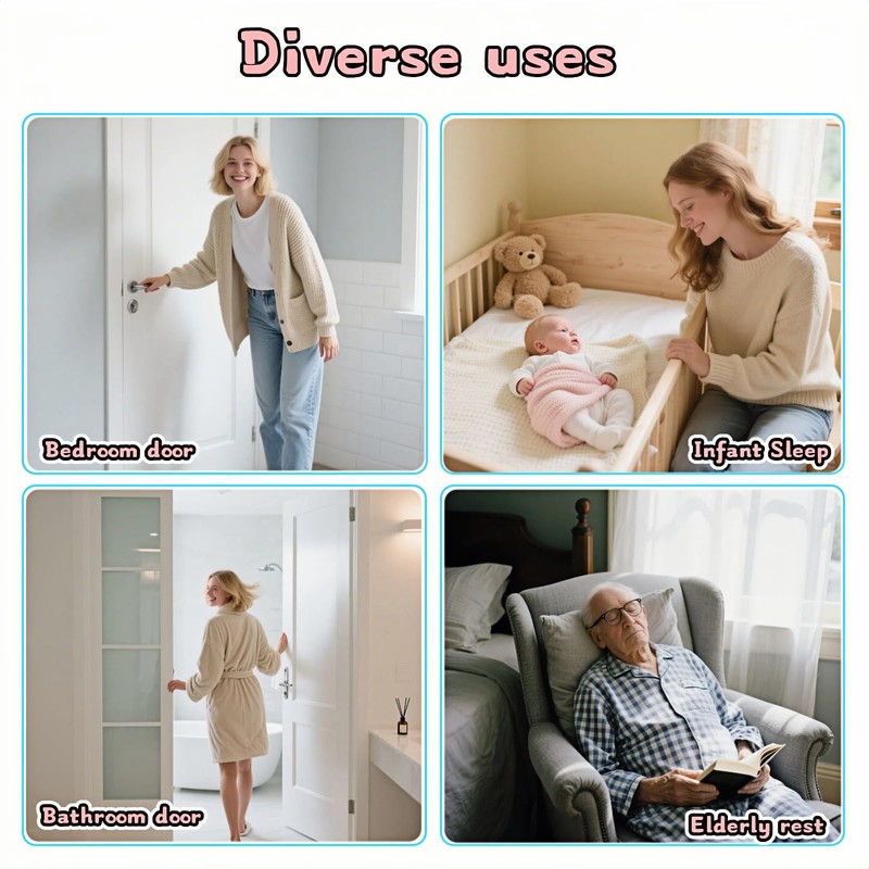Soft Cartoon Door Silencer Lock Sleeve Buffer,Adjustable Silicone Door Latch