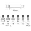 Heat Set Insert Tips, Soldering Tip Set M2 M2.5 M3