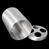 ZZLZX Stainless Steel Toothbrush Cup Holder Round Metal Tumbler Cup