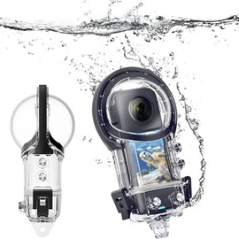 Waterproof Case for Insta360 ONE X3, IPX8 Waterproof Underwater Diving Protection Housing 50 m with Bracket Accessories