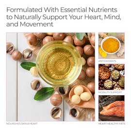 Livingood Daily- Suplemento de Omega 3, 6, 9 Plus, cúrcuma y curcumina Omega 3 (EPA y DHA) que favorece la salud del corazón y las articulaciones | EP