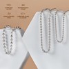 PORI JEWELERS 925 Sterling Silver 4mm Moon Cut Bead Chain