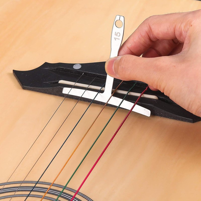 Aiofaervy Guitar Luthier Tool Set,Including Fret Crowning File,Guitar Radius Gauge,String