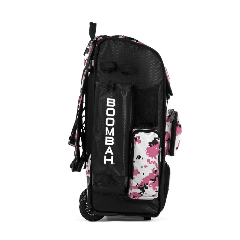 Boombah Rolling Superpack Hybrid Digital Camo Bat Pack Black/Pink -