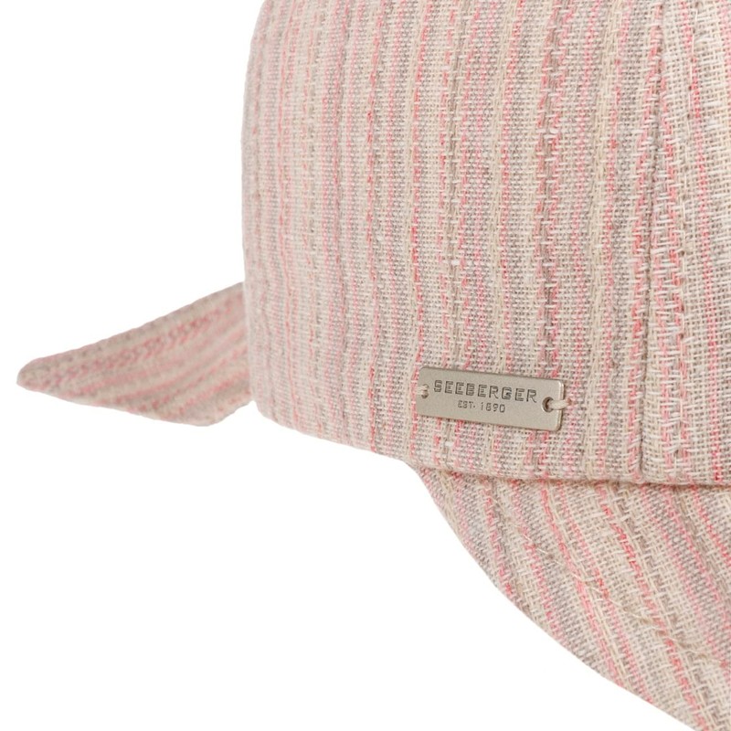 Seeberger Fine Stripes Women's Cotton Cap Summer Cap (One Size