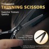 Professional Hair Cutting Scissors 6 Inch with Thinning Scissors for