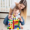Wooden Activity Cube for Baby - 6 in-1 Baby Activity