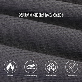 TAGVO Fleece Neck Warmer Scarf Winter Neck Warm Scarf with Drawstring, Multifunctional Stuch Neck Gaiter, Elastic Neck Cuff, Windproof Ski Neck Warmer Loop Tube Scarf for Men and Women, gray