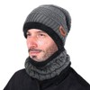 HIDARLING Warm Knitted Hat and Circle Scarf Skiing Hat with
