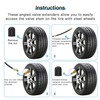Mellbree 2pcs Valve Stem Extenders, 8.25 Inch Flexible Schrader Tire