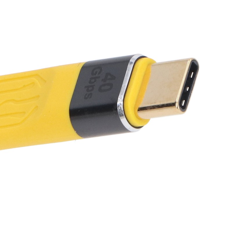 Short USB To USB C Cable 40Gbps 100W Fast Charging
