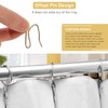 Heavy-Duty Offset Pin-On Drapery Hooks – 100 Pack – Rustproof