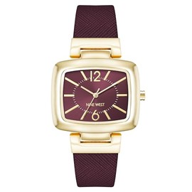 Nine West Women's Saffiano Strap Watch