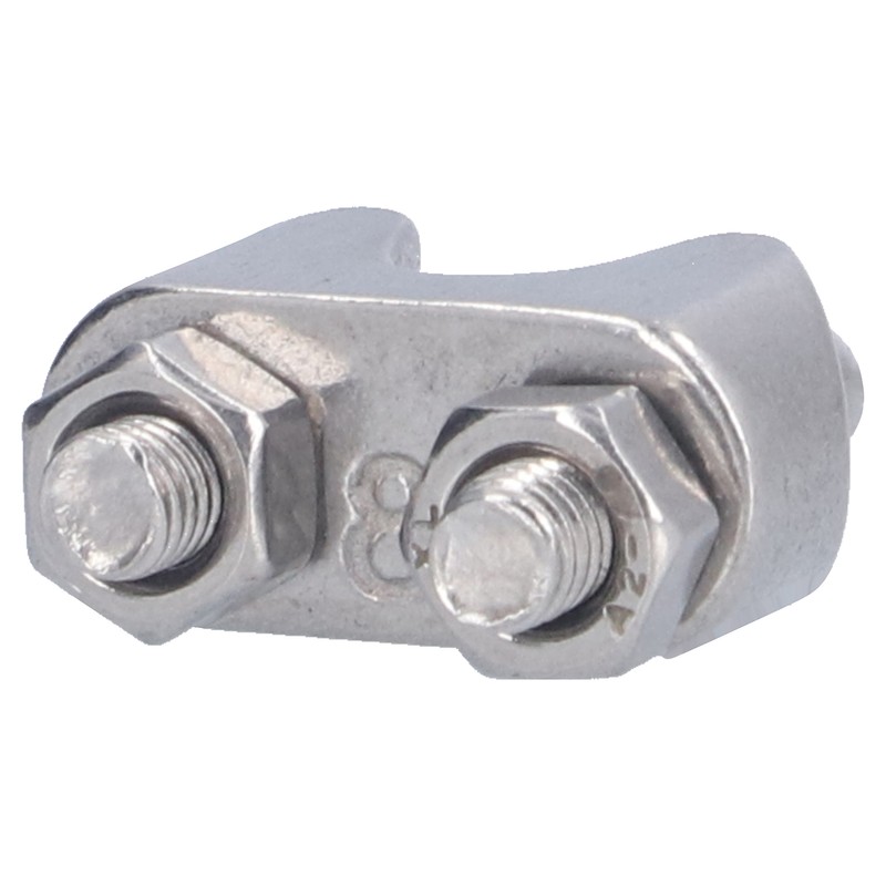 20Pcs Stainless Steel Wire Rope Clamp Hardware Rigging Cable Clip