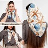 Zewurtuw Scarf Silk Feeling Large Square Satin Head Hair Wrap