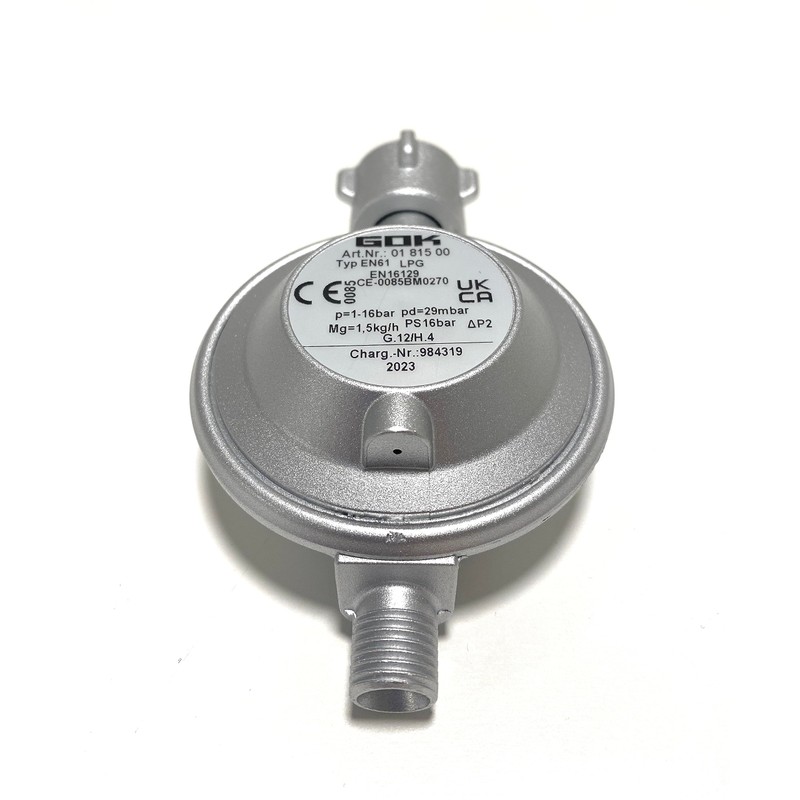 GOK Gas Regulator 29 mbar F IT NL B 1.5