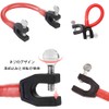 WanFengXue Ski Bungee Fixed Ski Clip Red 14*7*1cm Size Ski
