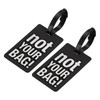MECCANIXITY Luggage Tag, PVC Identifier Card Holder Label, Not Your