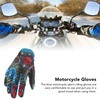 1 Pair Blue Motorcycle Sport Gloves Fashionable Non Slip 2
