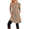 SENBATU Women's Long Sleeve Winter Dress with Side Buttons and