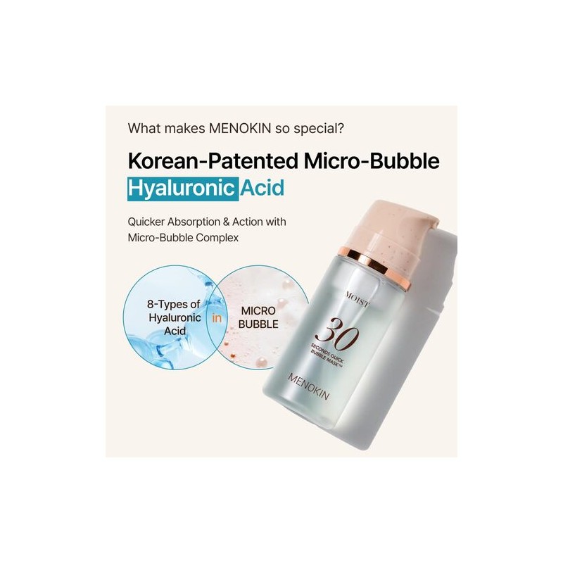 MENOKIN [MENOKIN]30 Seconds Quick Bubble Mask 95ml #MOIST