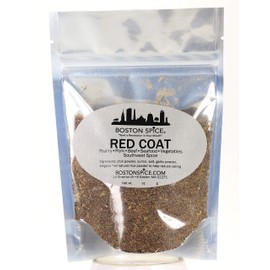 Boston Spice Red Coat Handmade Gourmet Southwest USA Mexican Seasoning Blend For Rice Tacos Burritos Fajitas Enchiladas Beef Steak Poultry Chicken Pork Vegetables 1/2 Cup of Spice 2.8oz/82g