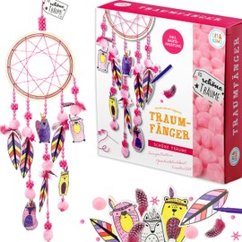 Creanino Dream Catcher Craft Set with Accessories (Pink, Kid, ART_CRAFT_KIT)