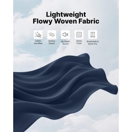 G4Free Work Pants Women High Waist Travel Pants Quick Drying Slack Lounge Pants Work Pants Casual Yoga Wear(Dark Navy,M,27")