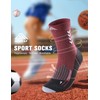 Compression Crew Running Socks: Athletic Socks for Men Women with