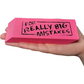 Rhode Island Novelty Jumbo Big Mistake Wedge Eraser, One Per Order