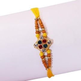 AYUSHNAIK Set of 1 Fancy DesignerRakhi for Brother Rakhi Thread for Bhai Bhabhi Bhaiya Bhabhi and Bhatiji, Raksha Bandhan Rakhi Set Dora Bracelet for Brother Sister Indian Traditional Festival Rakhi