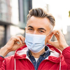 Disposable Face Masks, Clinivex Colored Face Masks of 50 Pack, 3-Ply Breathable Face Masks with Nose Wire