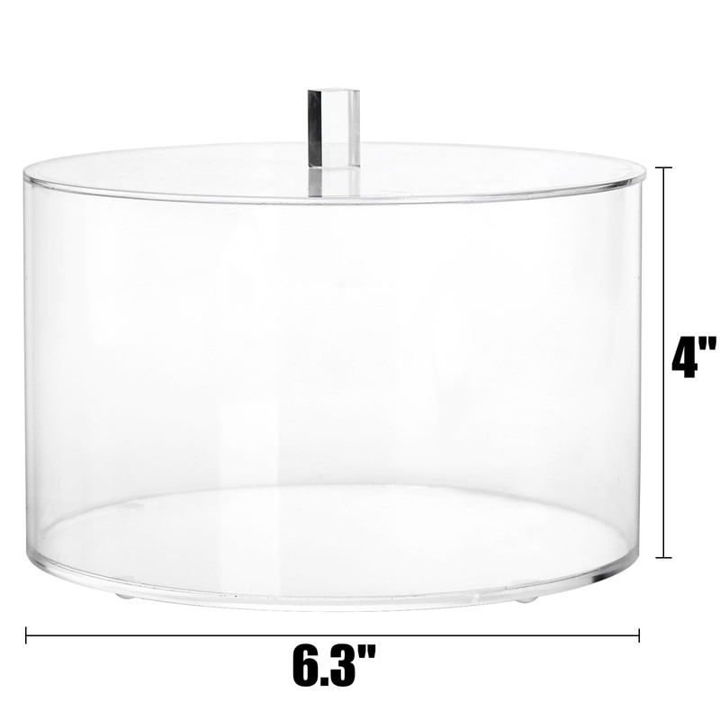 Peohud Coffee Filter Holder, Acrylic Coffee Pod Holder with Lid,