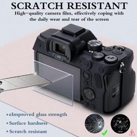 HUADU Screen Protector Compatible for Sony Alpha 7 IV / A7M4 Camera,Tempered Glass Film Anti Scratch High Definition and Soft Silicone Case for Sony A7 IV