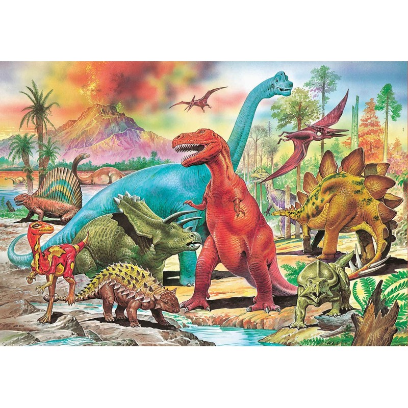 Educa - Puzzle 100 Teile | Dinosaurier, 100 Teile Puzzle