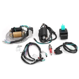 Acouto Ignition Coil Stator CDI Wiring Harness Spark Plug Kit Fit for Honda XRCRF 50 ‑125cc for Ignition Wiring Harness Start Stator Spark Plug CDI Unit Ignition Coil Ignition System