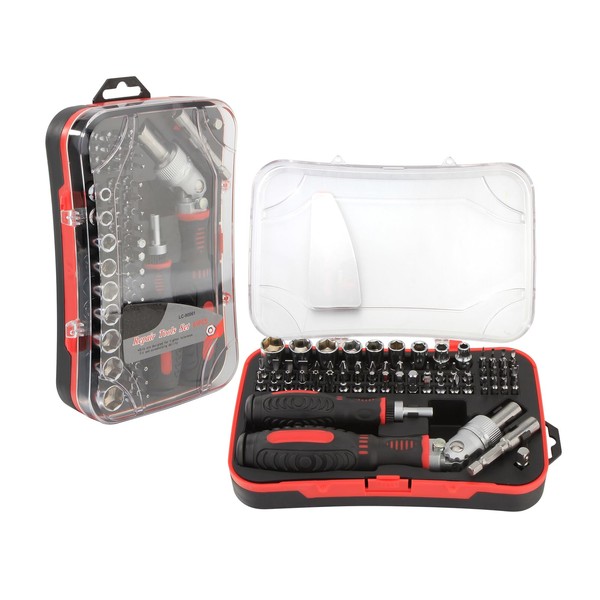 Twilight Garage 61 in 1 Ratchet Screwdriver Sets, Magnetic Screwdriver