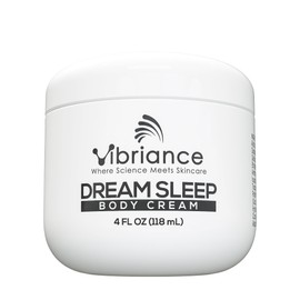 Vibriance Dream Sleep Body Cream, 4 fl oz - Fluffy Full Moisturizer for Dry Skin, Relaxation and Rejuvenation with Therapeutic Ingredients, Soothing Vanilla Aromatics