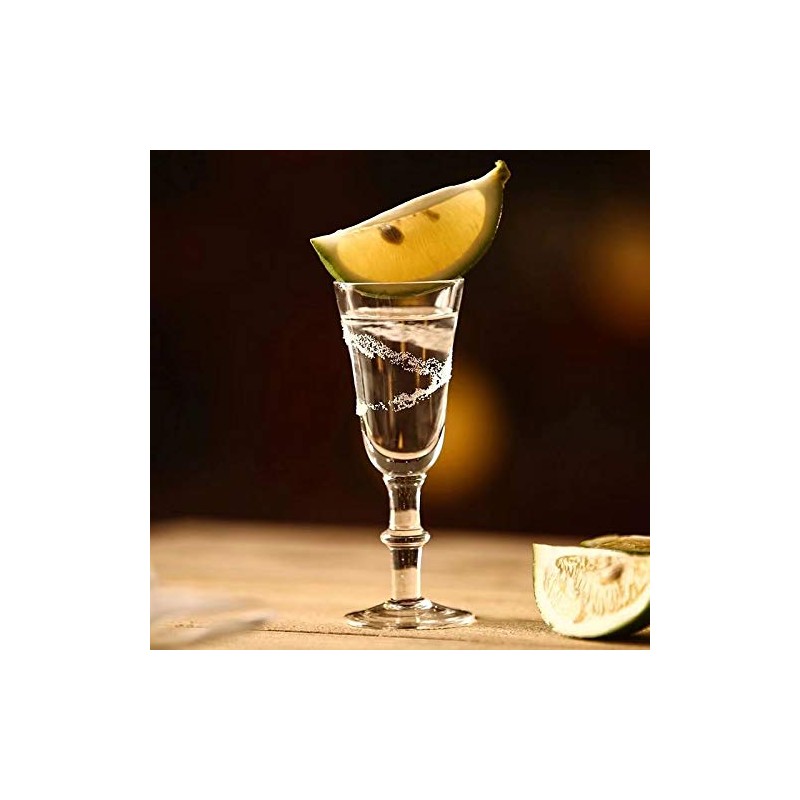 Cordial Glasses,1 OZ Lead-Free Limoncello Glasses, Clear Aperitif Glasses Set