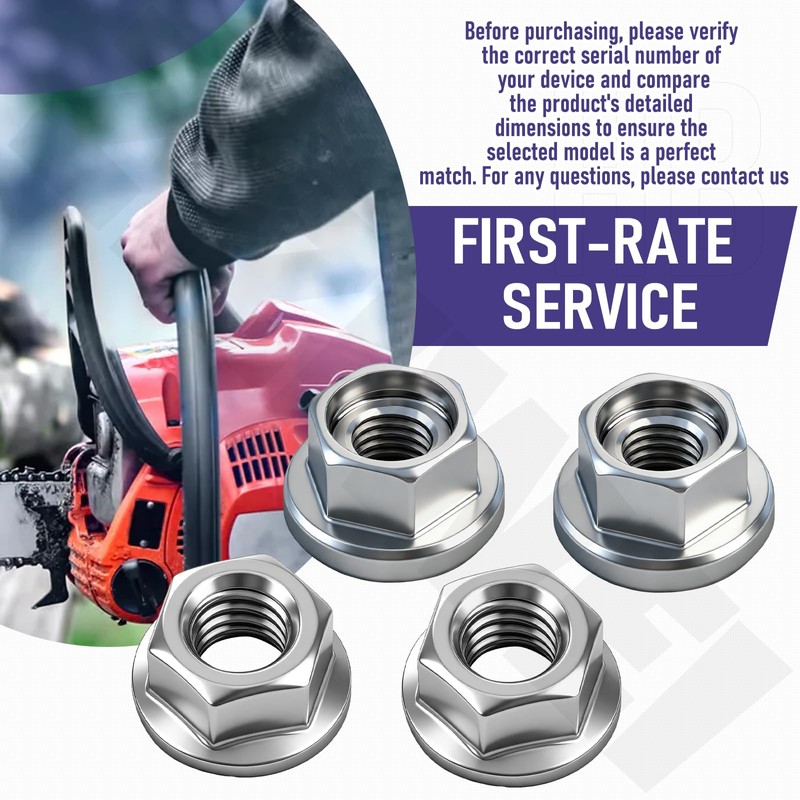 2 Set 90250Y Chainsaw Bar Nuts Kit Replace 43301903933 V265000200