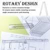 6Pack Ruler 30cm Folding, Clear Foldable Ruler, Geometric Measuring Tool