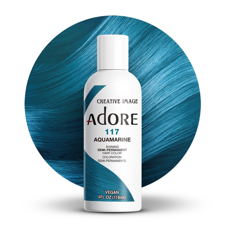 Adore Semi Permanent Hair Color (117 Aquamarine) | Vegan &
