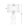 SAFAVIEH Lighting Collection Wendy Clear Glass 28-inch Bedroom Living Room